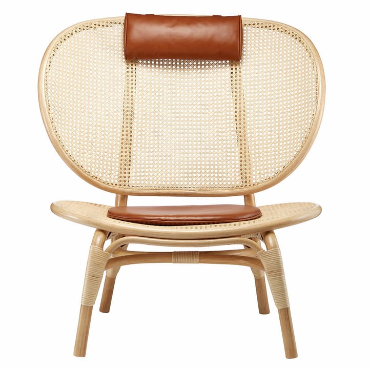 Nomad loungestol, Natur-cognac läder NORR11