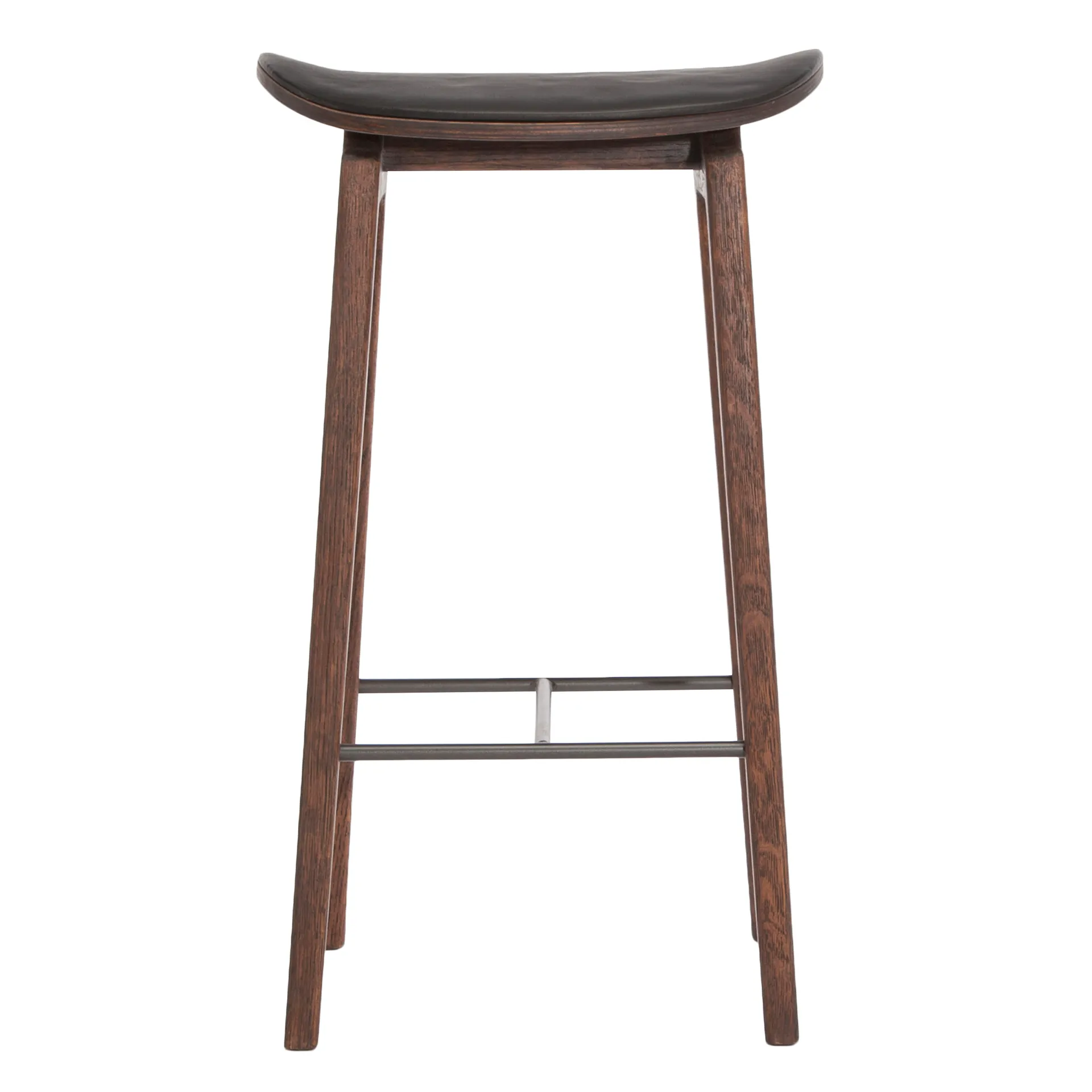NY11 barstol lädersits dark smoked oak 65 cm, Spectrum black NORR11