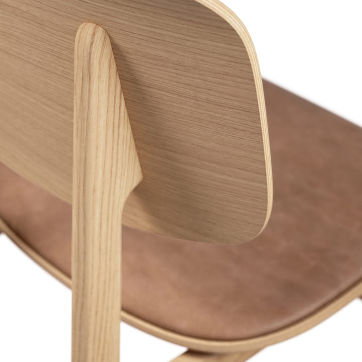 NY11 stol med lädersits ek, Dunes camel NORR11