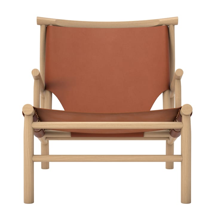 Samurai loungestol lädersits ek, Cognac NORR11