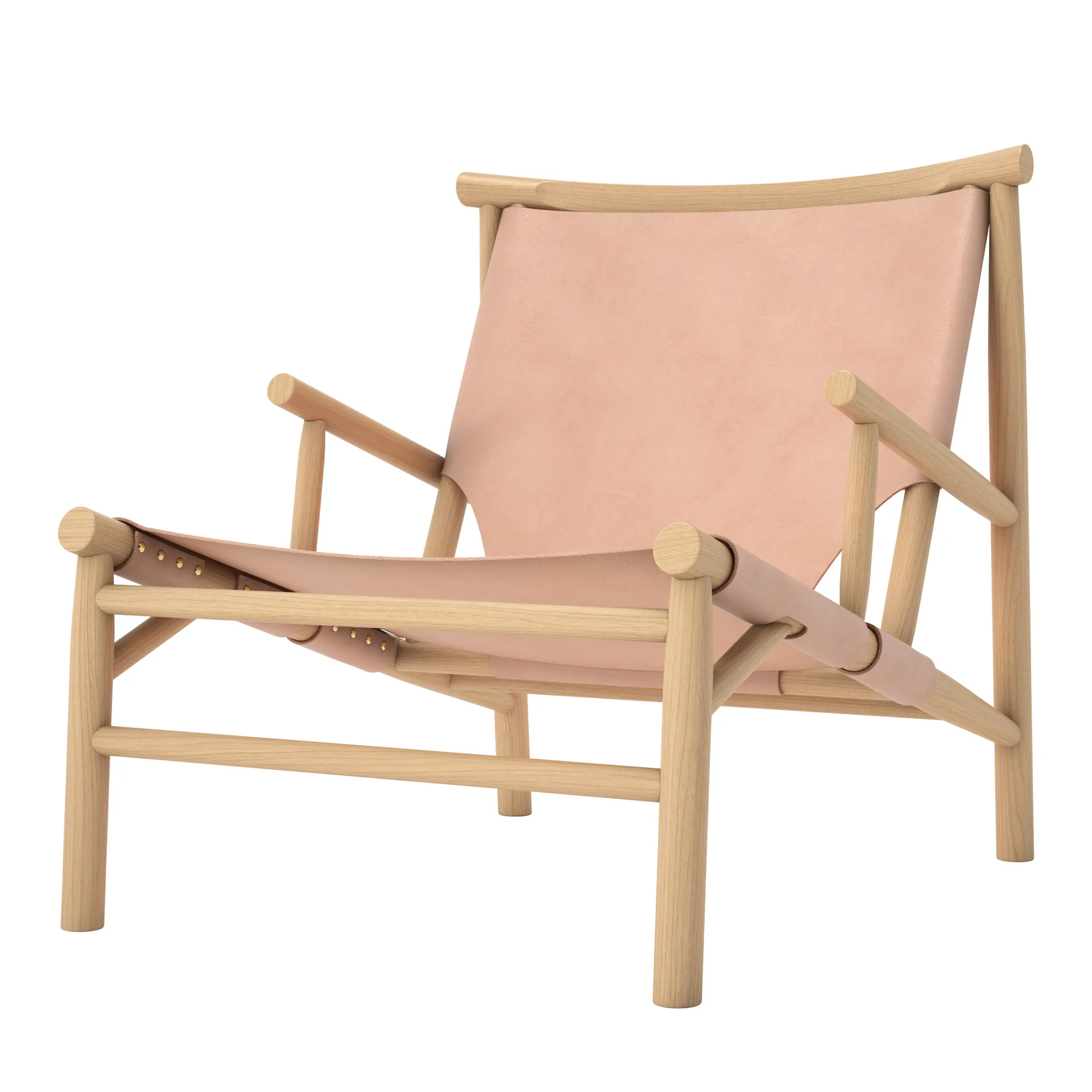 Samurai loungestol lädersits ek, Natur NORR11