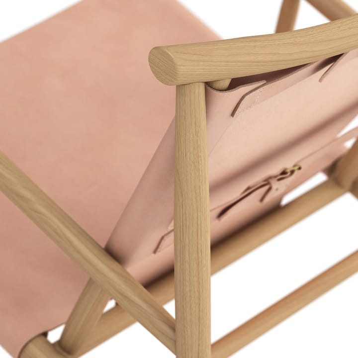 Samurai loungestol lädersits ek, Natur NORR11