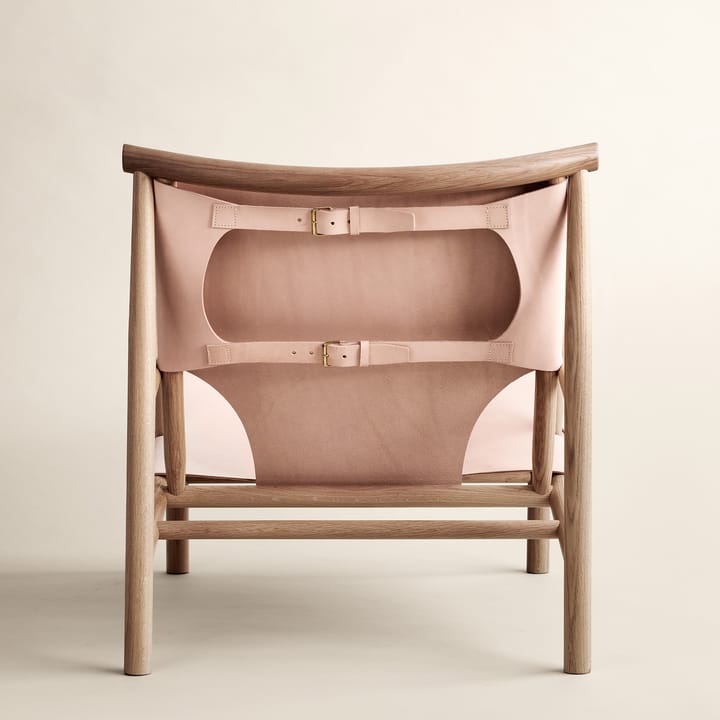 Samurai loungestol lädersits ek, Natur NORR11