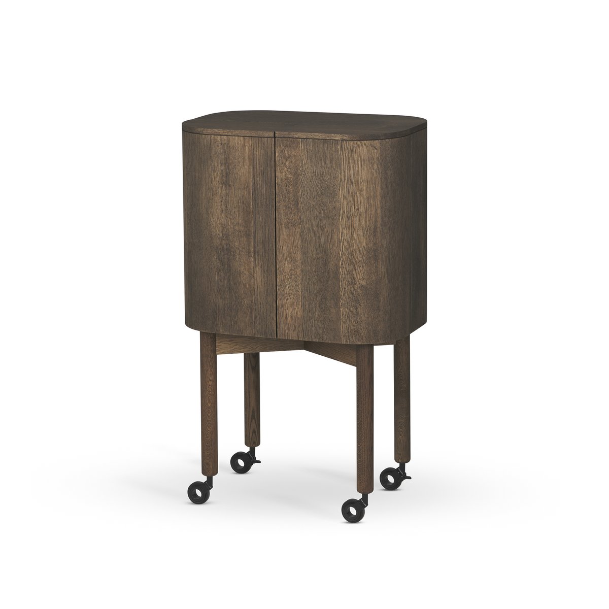 Northern Loud barskåp på hjul oak | Skandinavisk Design | Skåp & Vitrinskåp | Brun