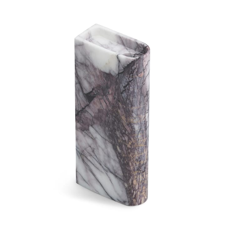Monolith ljushållare tall - Mixed white marble - Northern