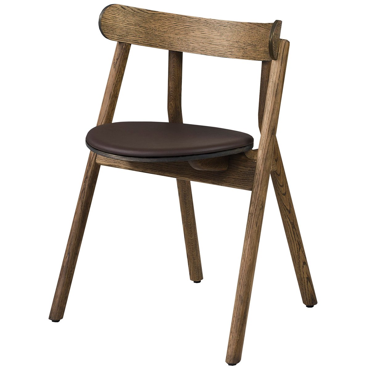 Northern Oaki stol lädersits Rökt ek | Skandinavisk Design | Stolar | Brun