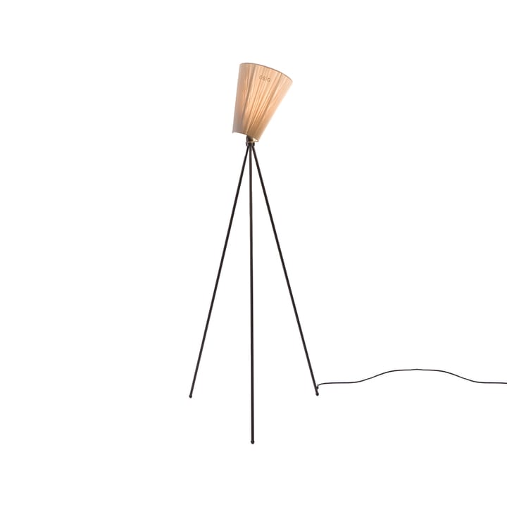 Oslo Wood golvlampa - beige, mattsvart stativ - Northern