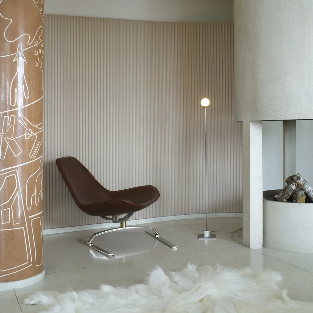 Snowball Golvlampa, white, vitt opalglas Northern