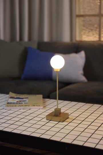 Snowball portabel bordslampa 33 cm - Mässing - Northern