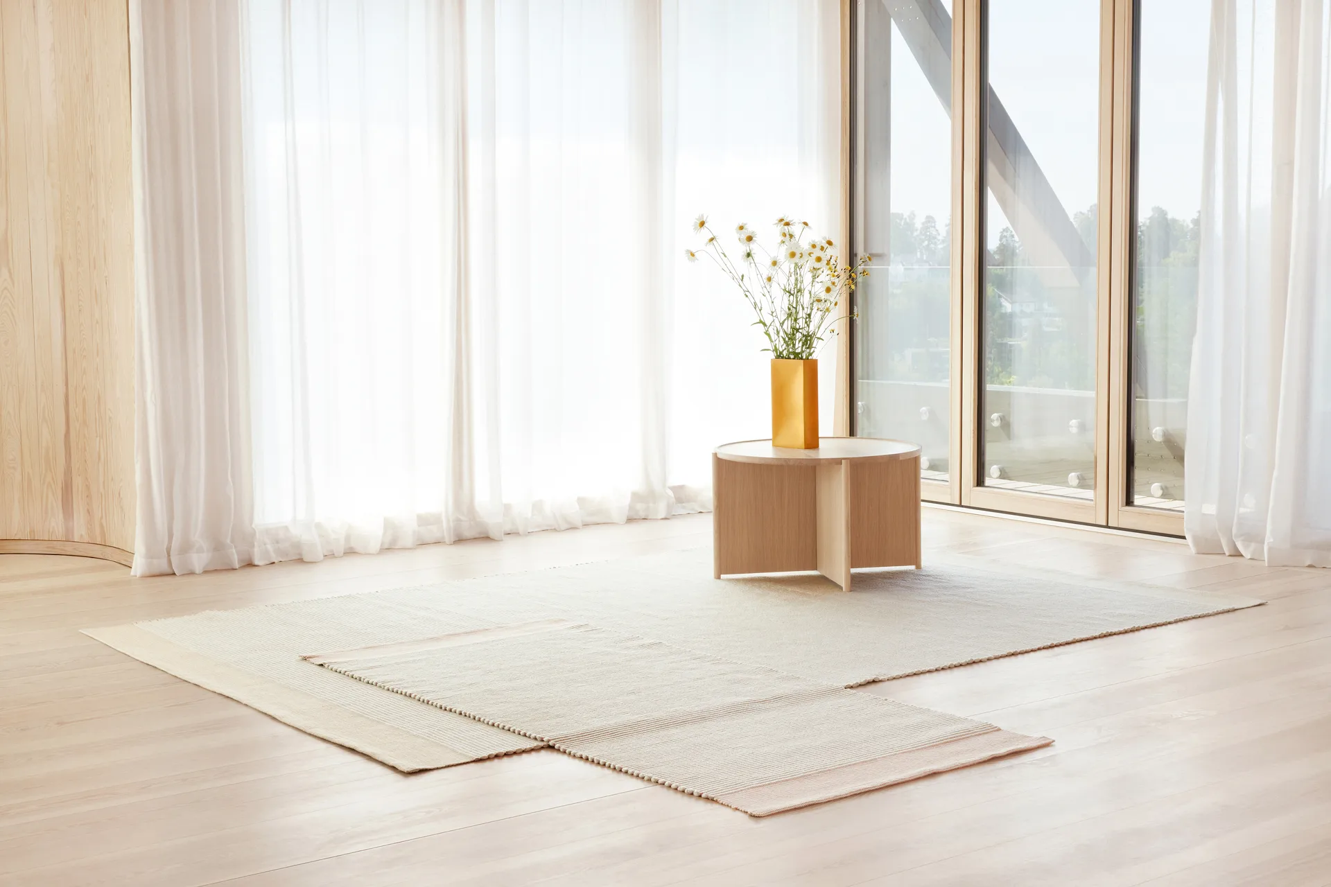 Spool matta 200x300 cm, Grey-yellow Northern