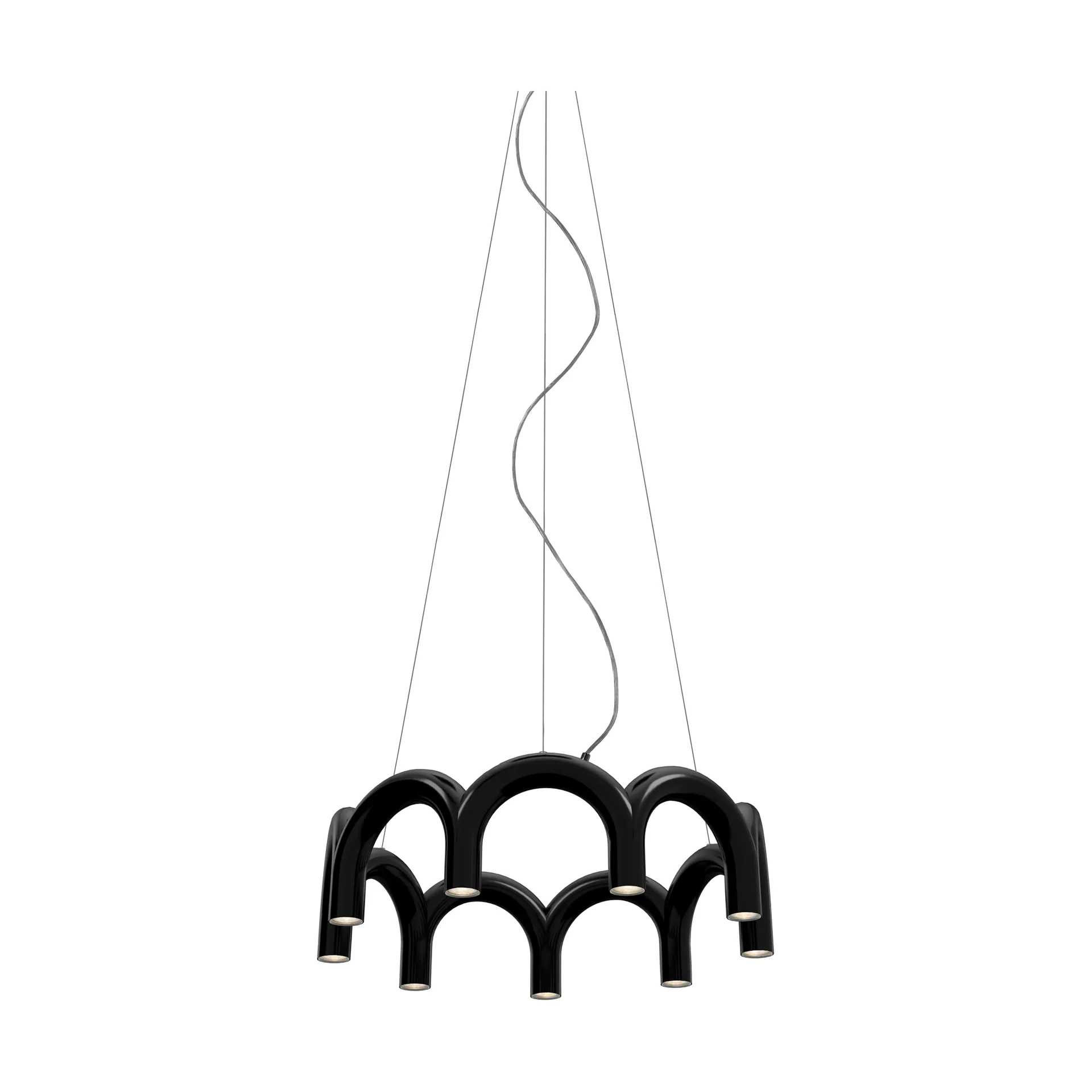 Arch circle pendel Ø76 cm, Black Oblure