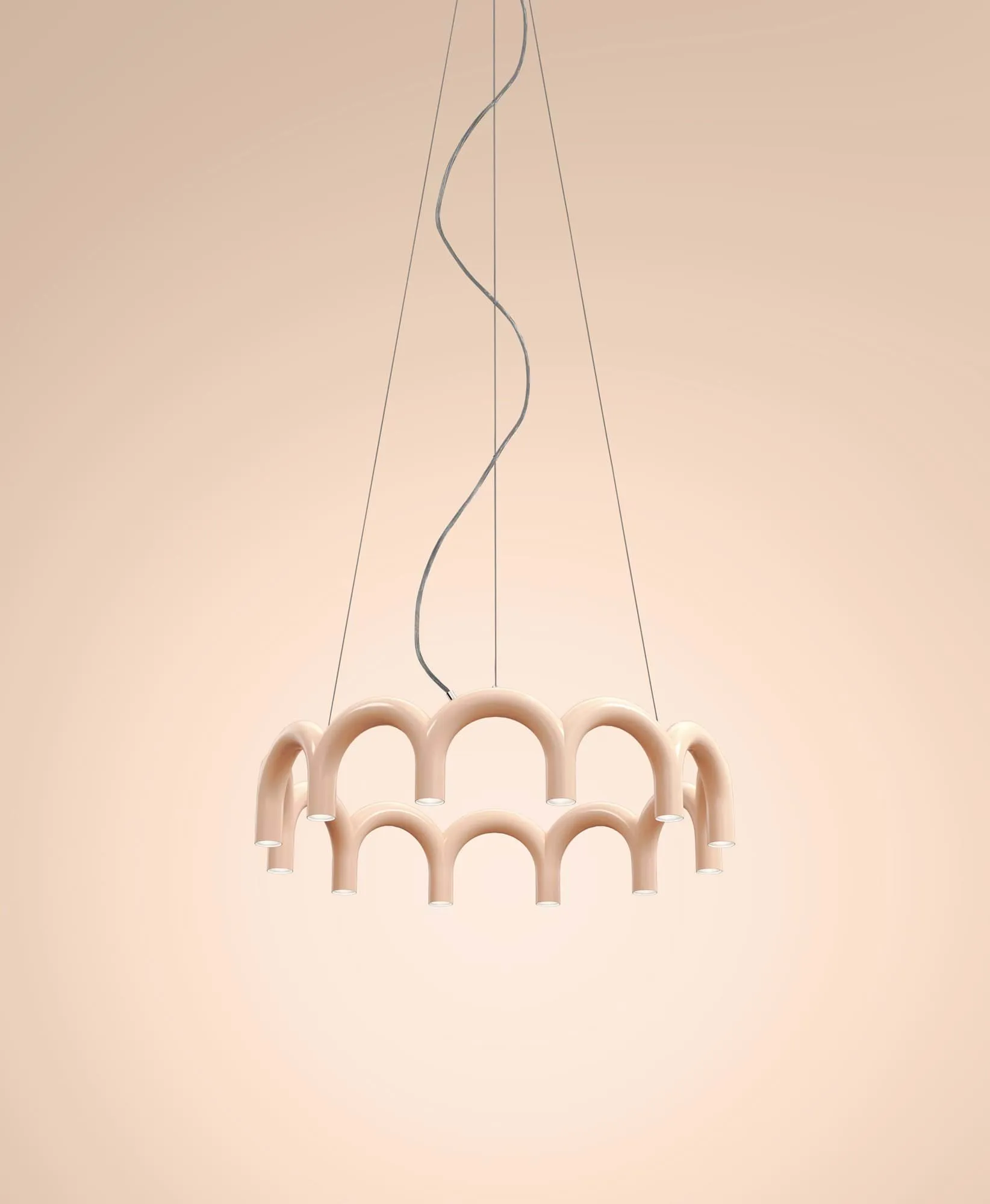 Arch circle pendel, Nude, Ø98 cm Oblure