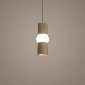 Lightbone pendel - Small 24 cm, natural oak - Oblure