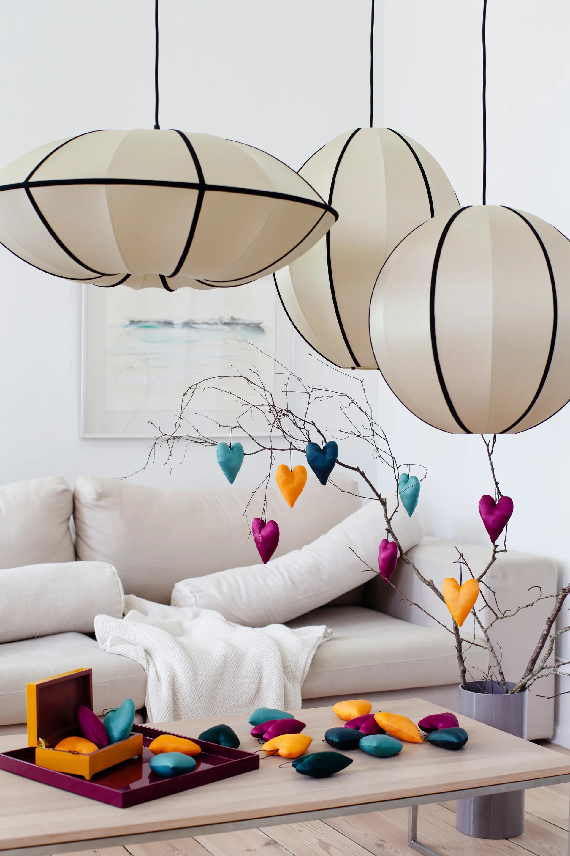 Indochina Classic Round XL lampskärm, Kit-black Oi Soi Oi