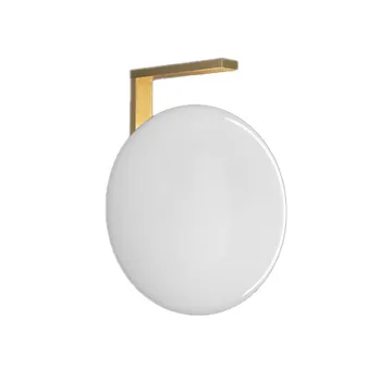 Alba 174 vägglampa - opal, mässing - Oluce