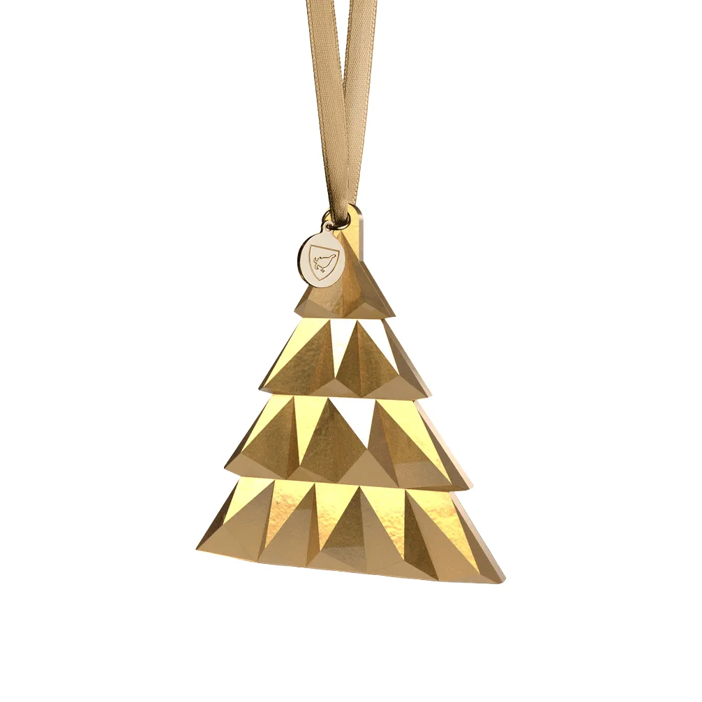 Annual ornament tall, 21K guld Orrefors