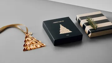 Annual ornament tall - 21K guld - Orrefors