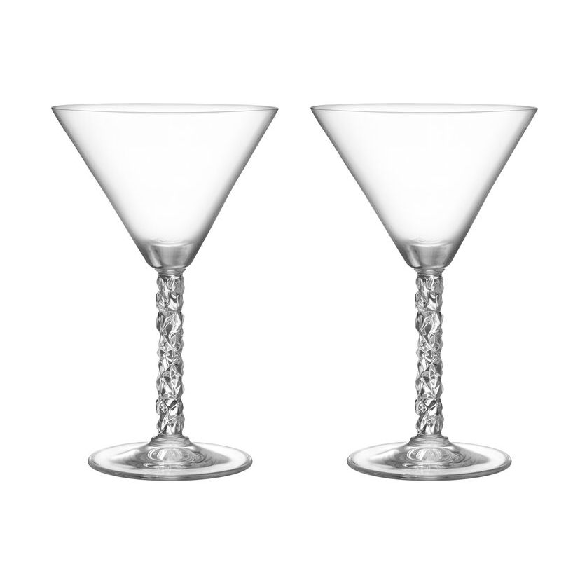 Orrefors Carat martiniglas 25 cl 2-pack Klar | Skandinavisk Design | Cocktailglas | Transparent