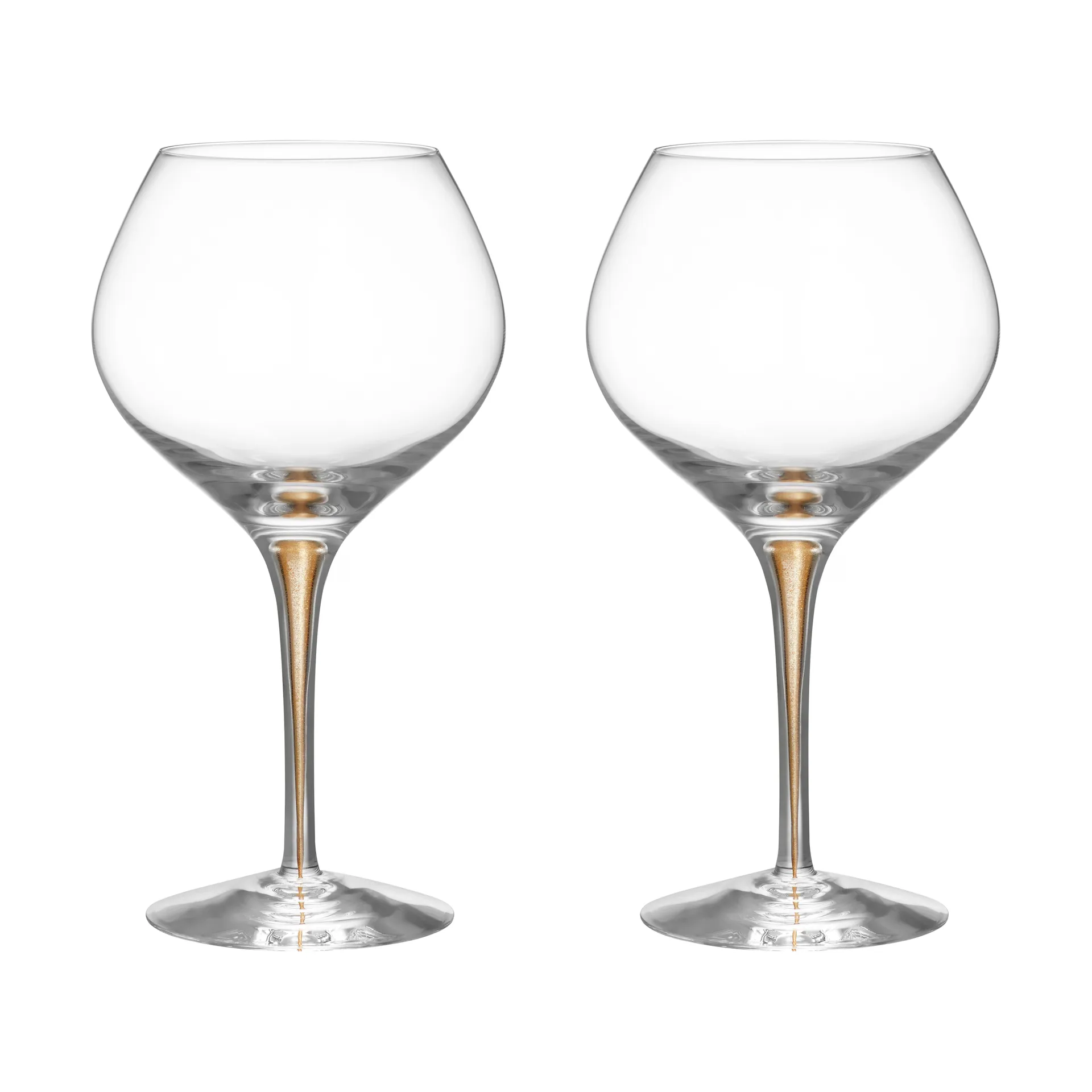 Intermezzo Bouquet vinglas 70 cl 2-pack, Guld Orrefors