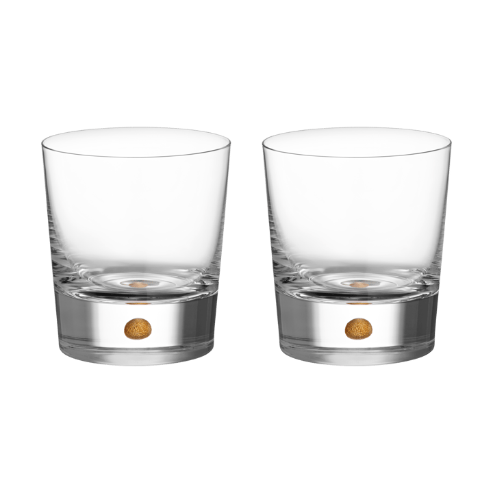 Intermezzo double old fashioned 40 cl 2-pack - Guld - Orrefors