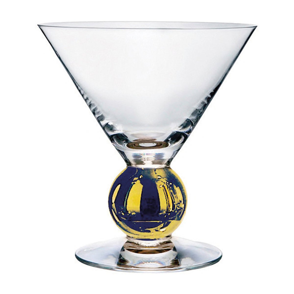 Orrefors Nobel martiniglas 23 cl Clear / Gold | Skandinavisk Design | Cocktailglas | Guldfärgad