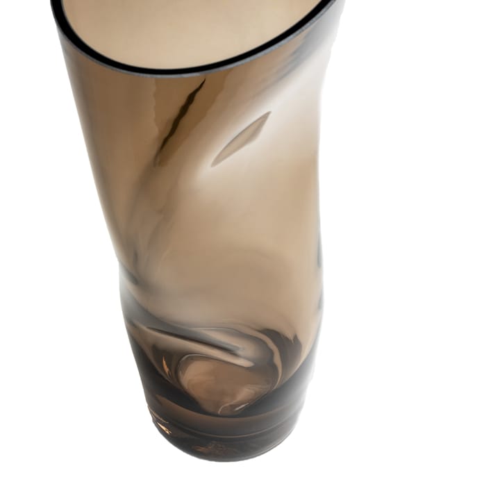 Squeeze vas 34 cm, Brun Orrefors