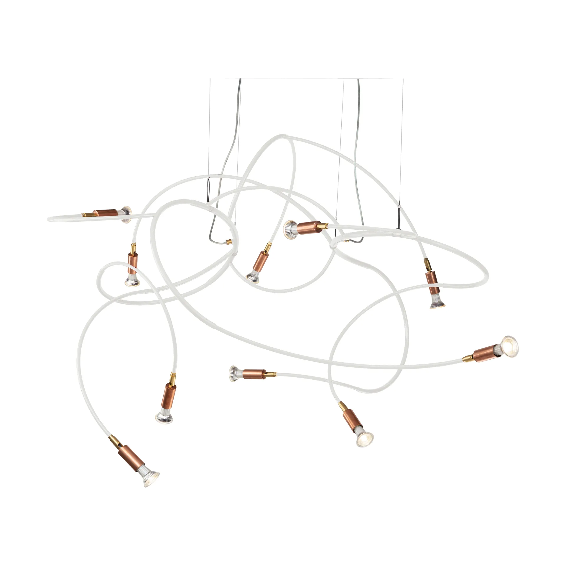 Andromeda taklampa 108 cm, Vitt stål Örsjö Belysning