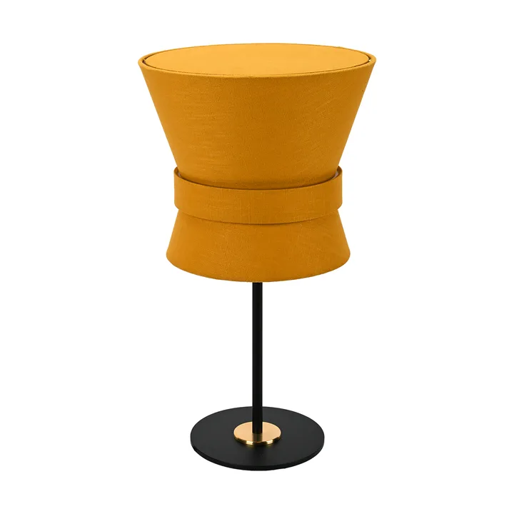 Bow bordslampa - Svart-yellow ochre, small 50 cm - Örsjö Belysning