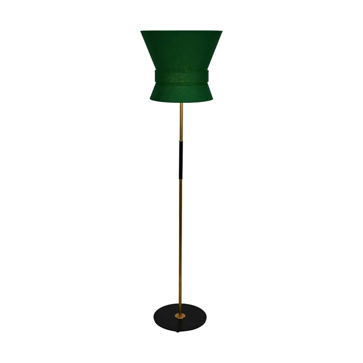 Bow golvlampa - Rå mässing-emerald green, large 159 cm - Örsjö Belysning