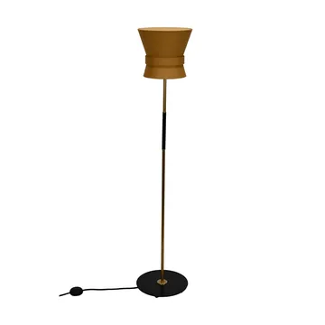 Bow golvlampa - Rå mässing-yellow ochre, small 147 cm - Örsjö Belysning