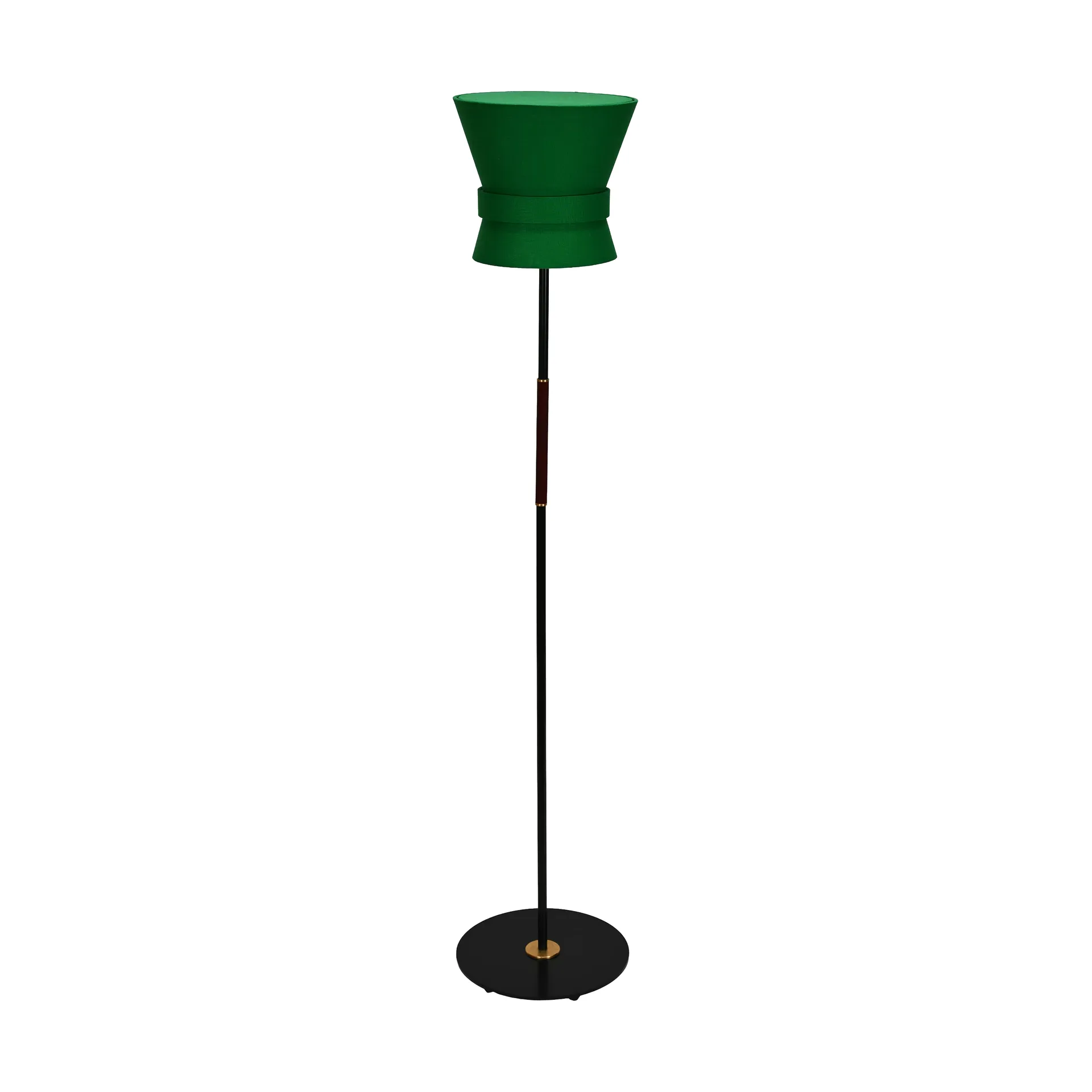 Bow golvlampa, Svart-emerald green, small 147 cm Örsjö Belysning