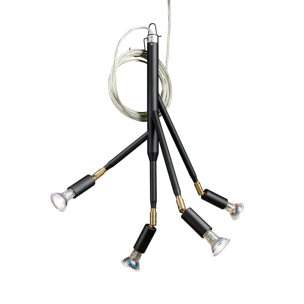 Kvist 4 pendel, svart Örsjö Belysning