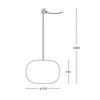 Pebble taklampa knubbig, oxblod-glas Örsjö Belysning