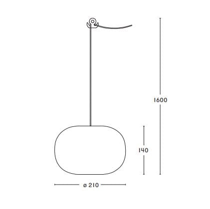 Pebble taklampa knubbig - oxblod-glas - Örsjö Belysning