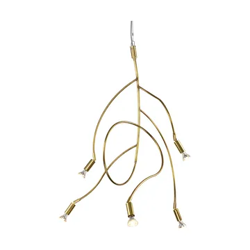 Ranka 5 taklampa - Rå mässing - Örsjö Belysning