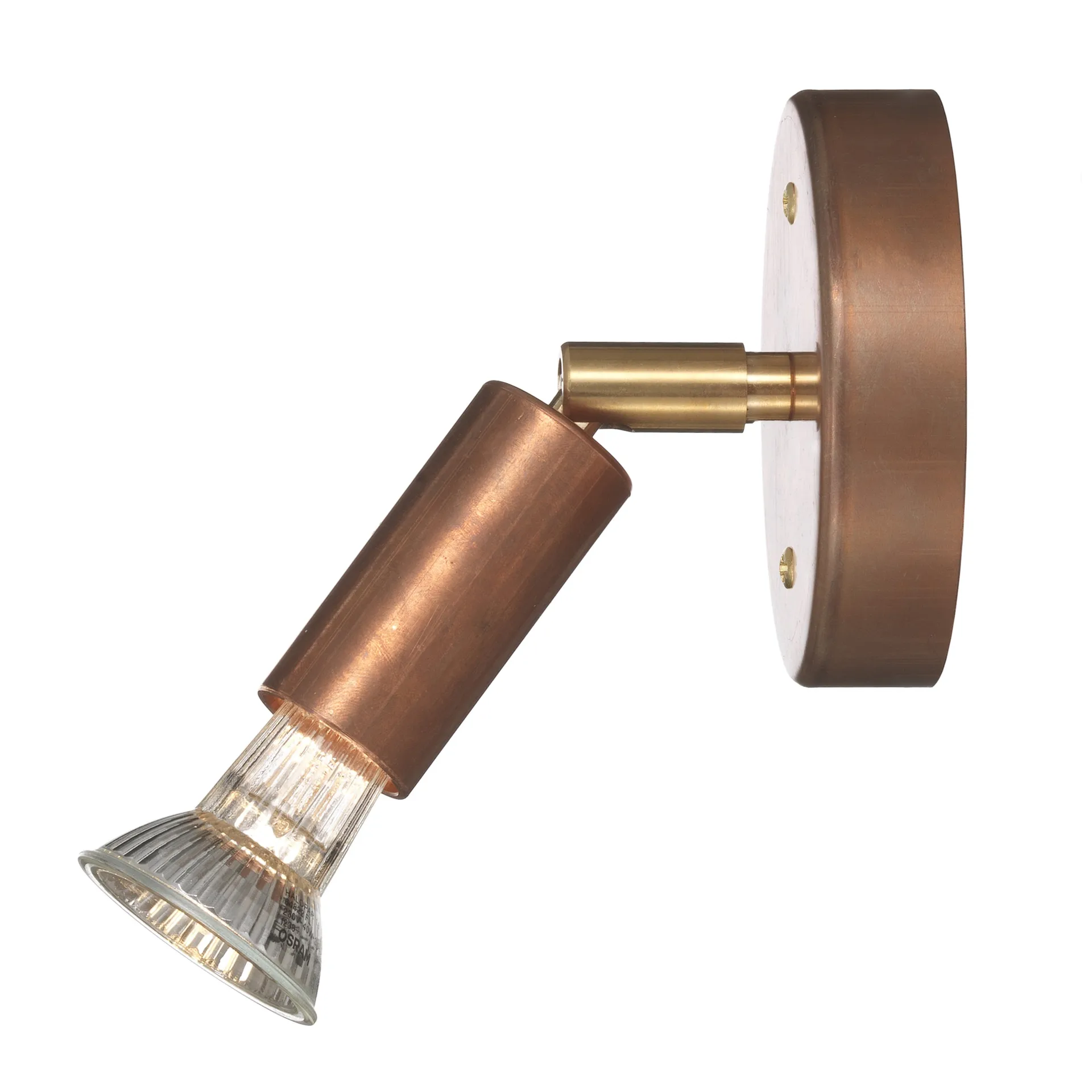 Star 1 vägglampa, rå koppar Örsjö Belysning