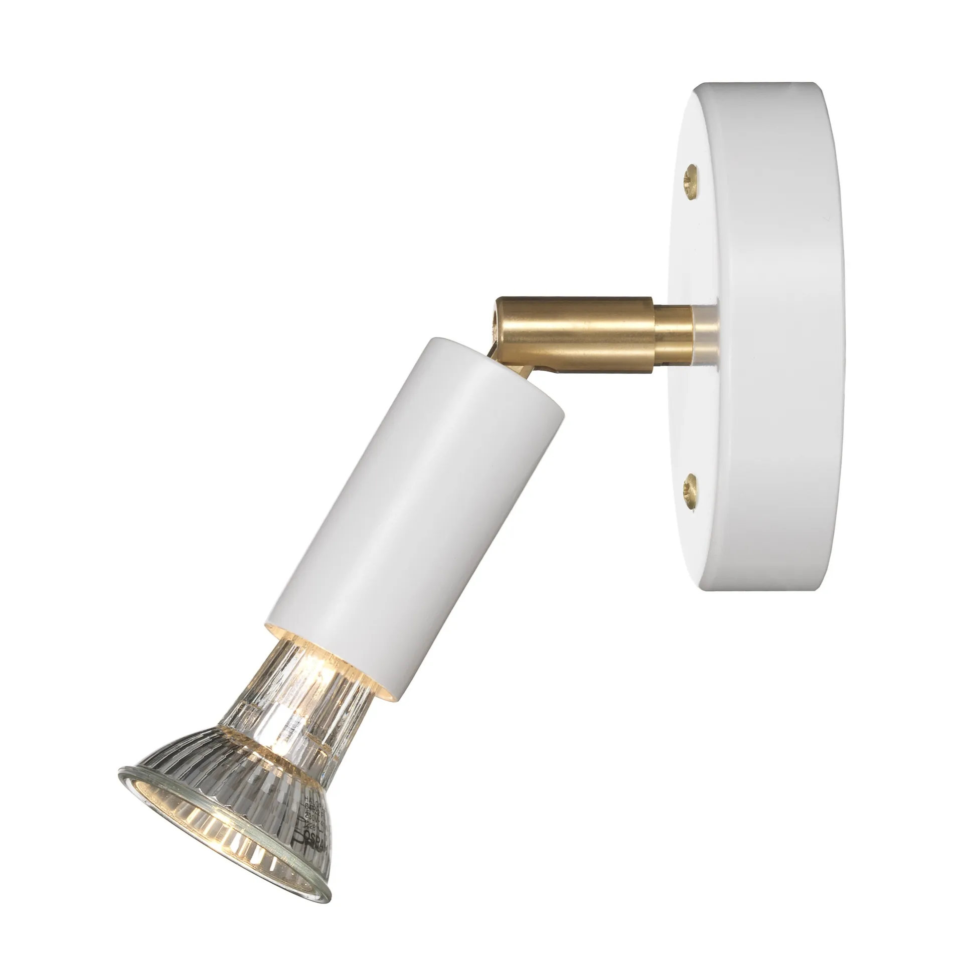 Star 1 vägglampa, vit strukturlack Örsjö Belysning