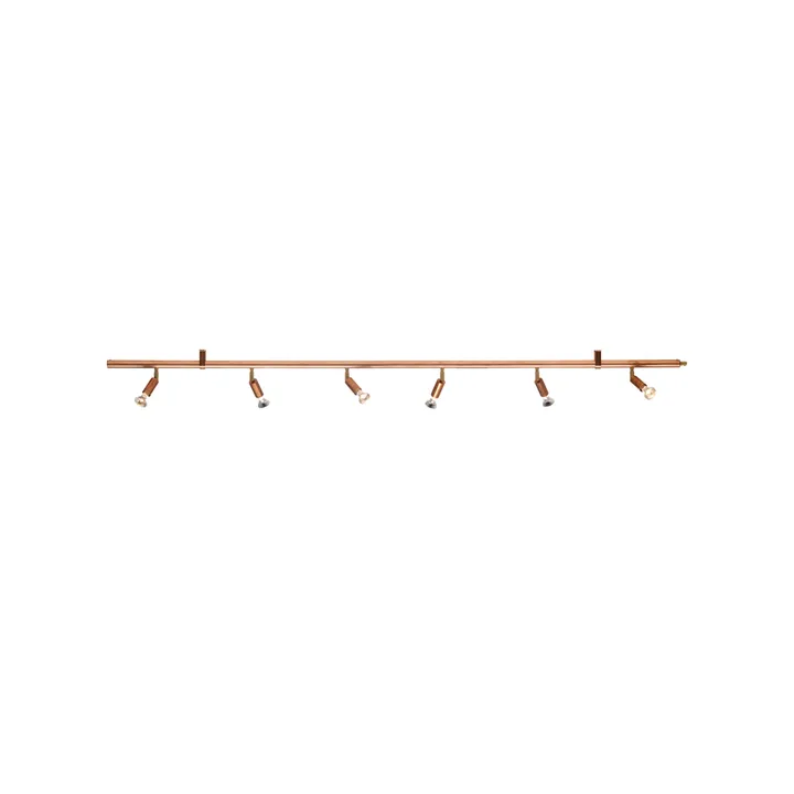 Star 6 vägg- och taklampa - Koppar, 200 cm - Örsjö Belysning