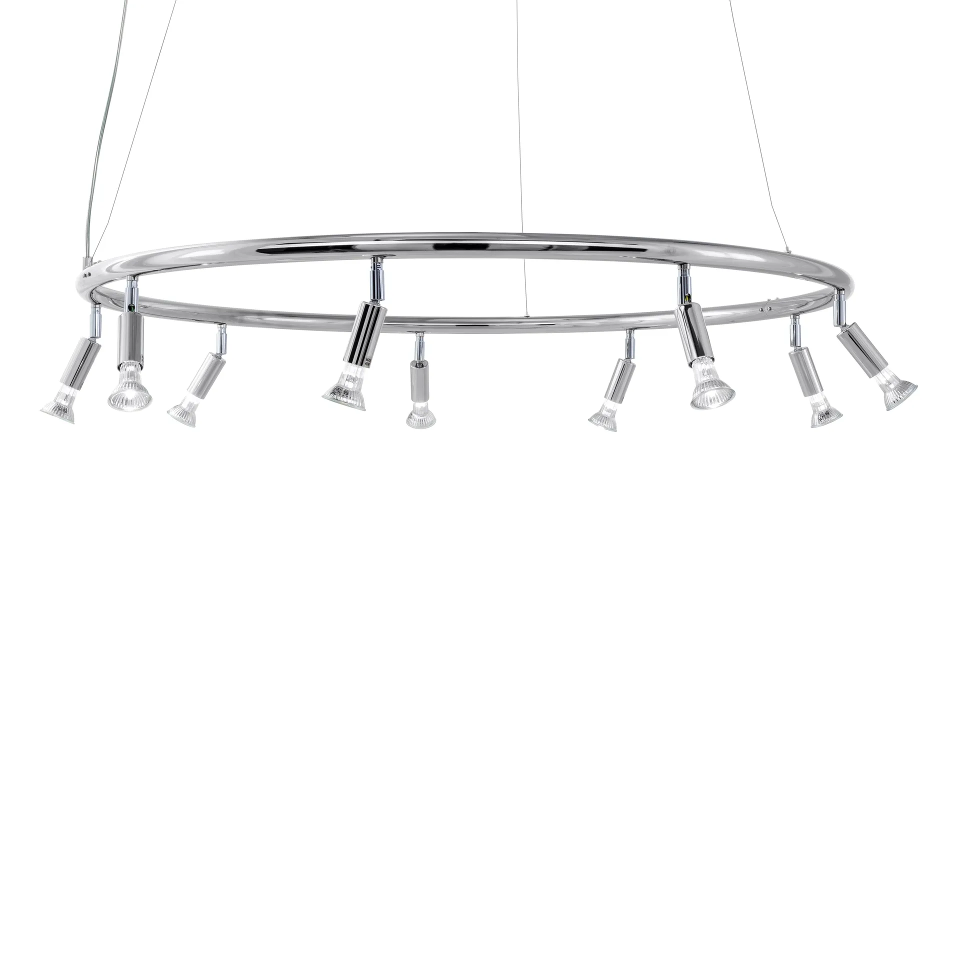 Star 9 lampa rund Ø100 cm, Förnicklad mässing Örsjö Belysning