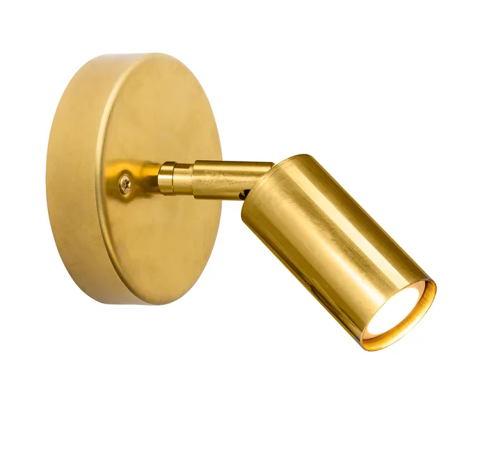 Starlight 1 tak-/vägglampa fast montage - Rå mässing - Örsjö Belysning