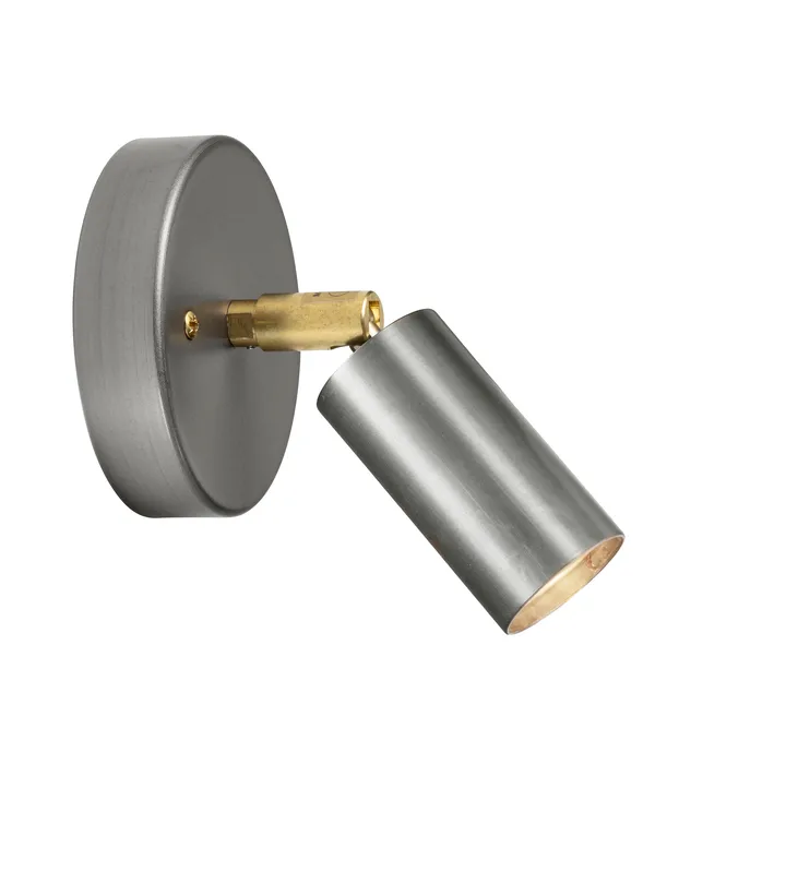 Starlight 1 tak-/vägglampa m. kopplingshus - Rå stål - Örsjö Belysning