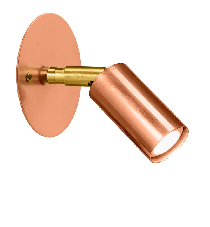 Starlight 1 tak-/vägglampa platta fast montage - Rå koppar - Örsjö Belysning