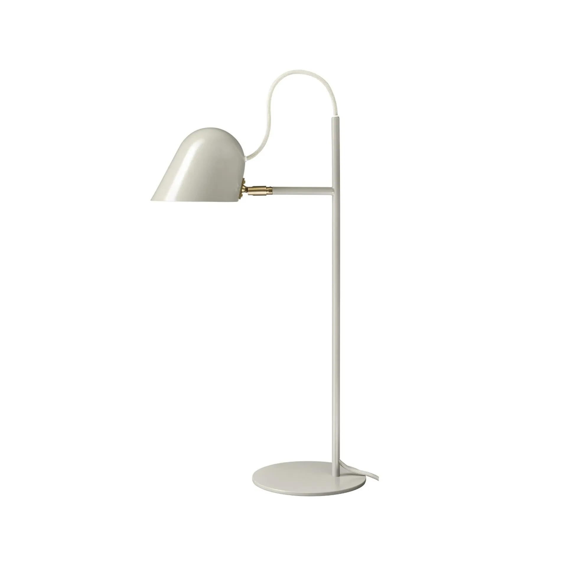 Streck bordslampa, varmgrå, varmgrå textilsladd Örsjö Belysning