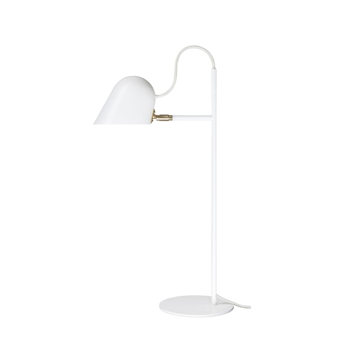 Streck bordslampa - vit, varmgrå textilsladd - Örsjö Belysning