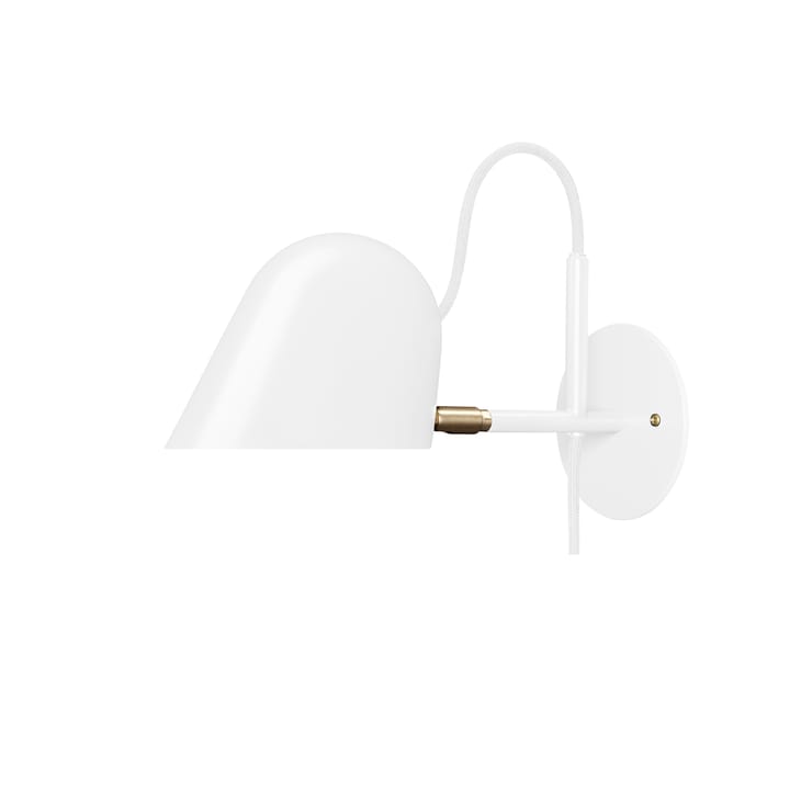 Streck vägglampa - vit, sladd - Örsjö Belysning