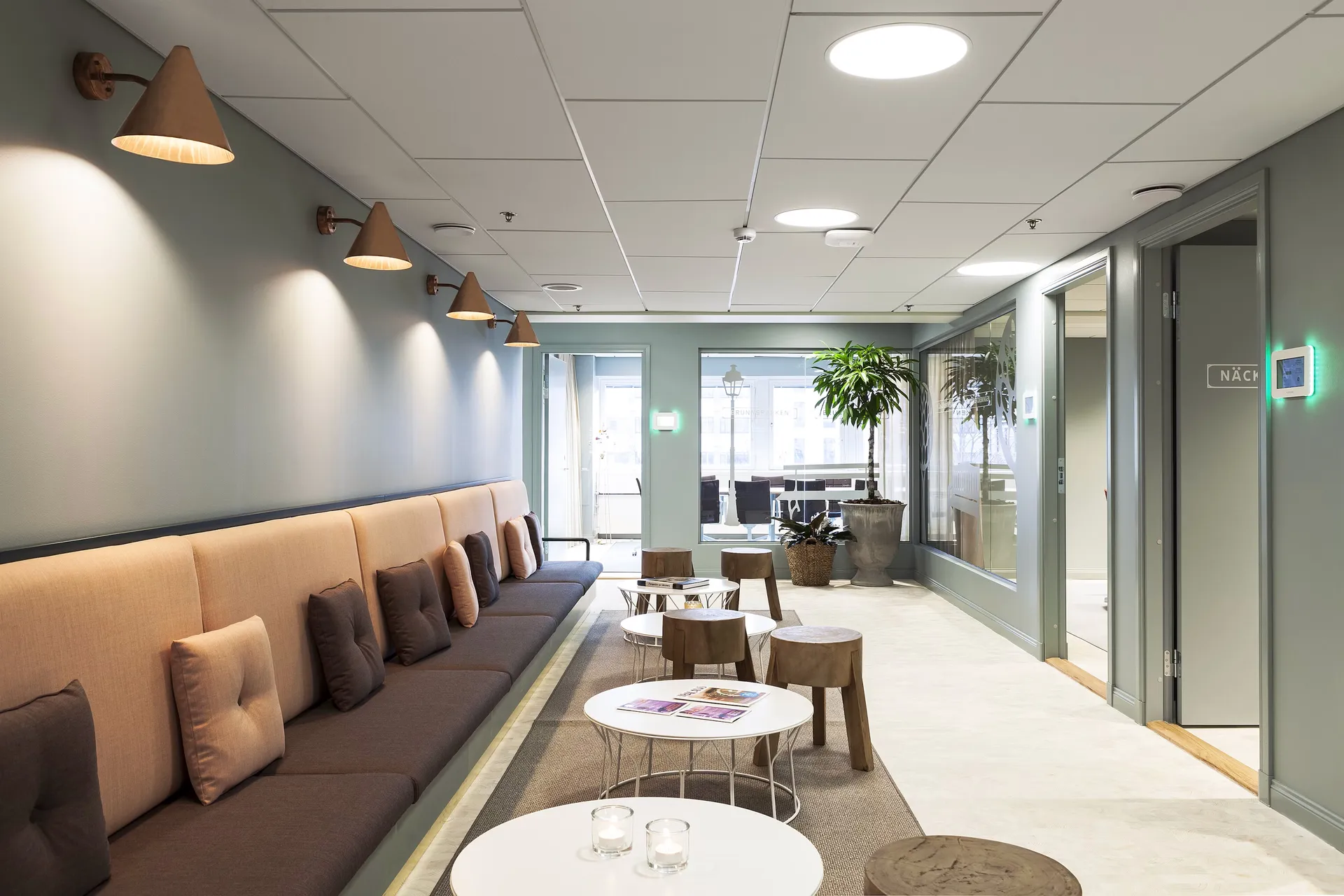 Tratten Mini vägglampa, Koppar rå-fast montage Örsjö Belysning