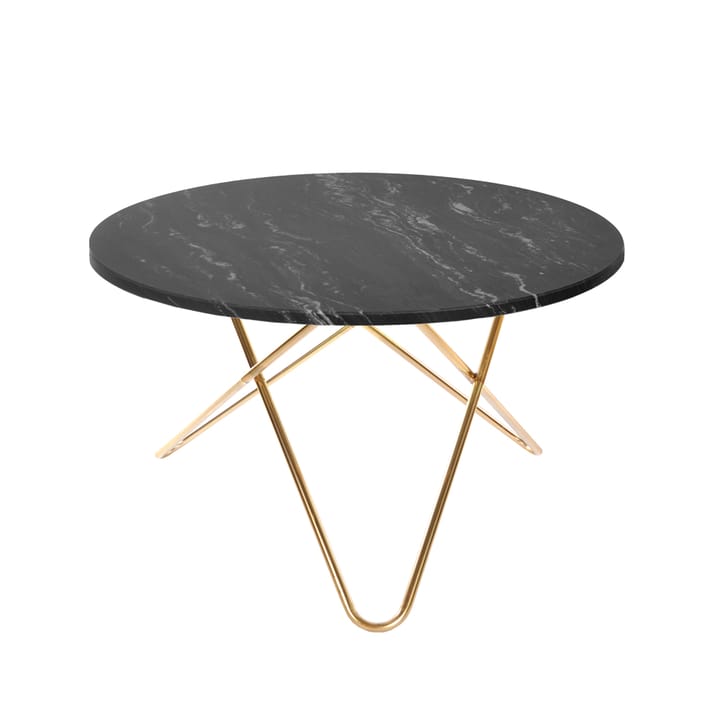 Big O Table matbord - Marmor marquina, mässingsstativ - OX Denmarq