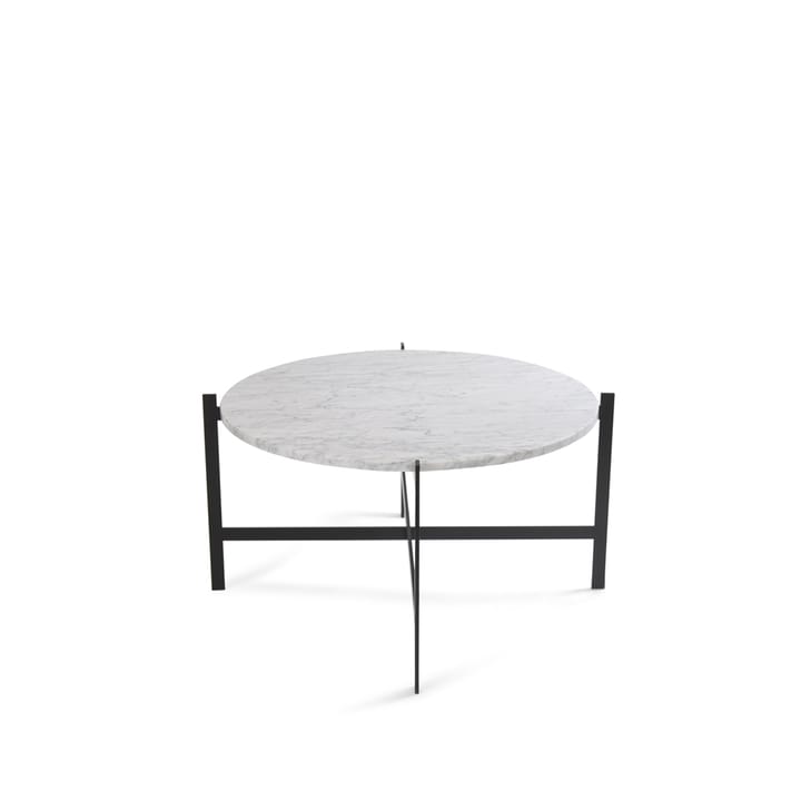 Deck soffbord - marmor vit, svart stativ - OX Denmarq