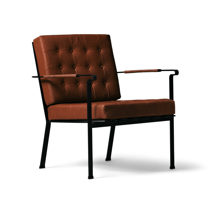 Heather Chair fåtölj svart ram - Cognac - OX Denmarq