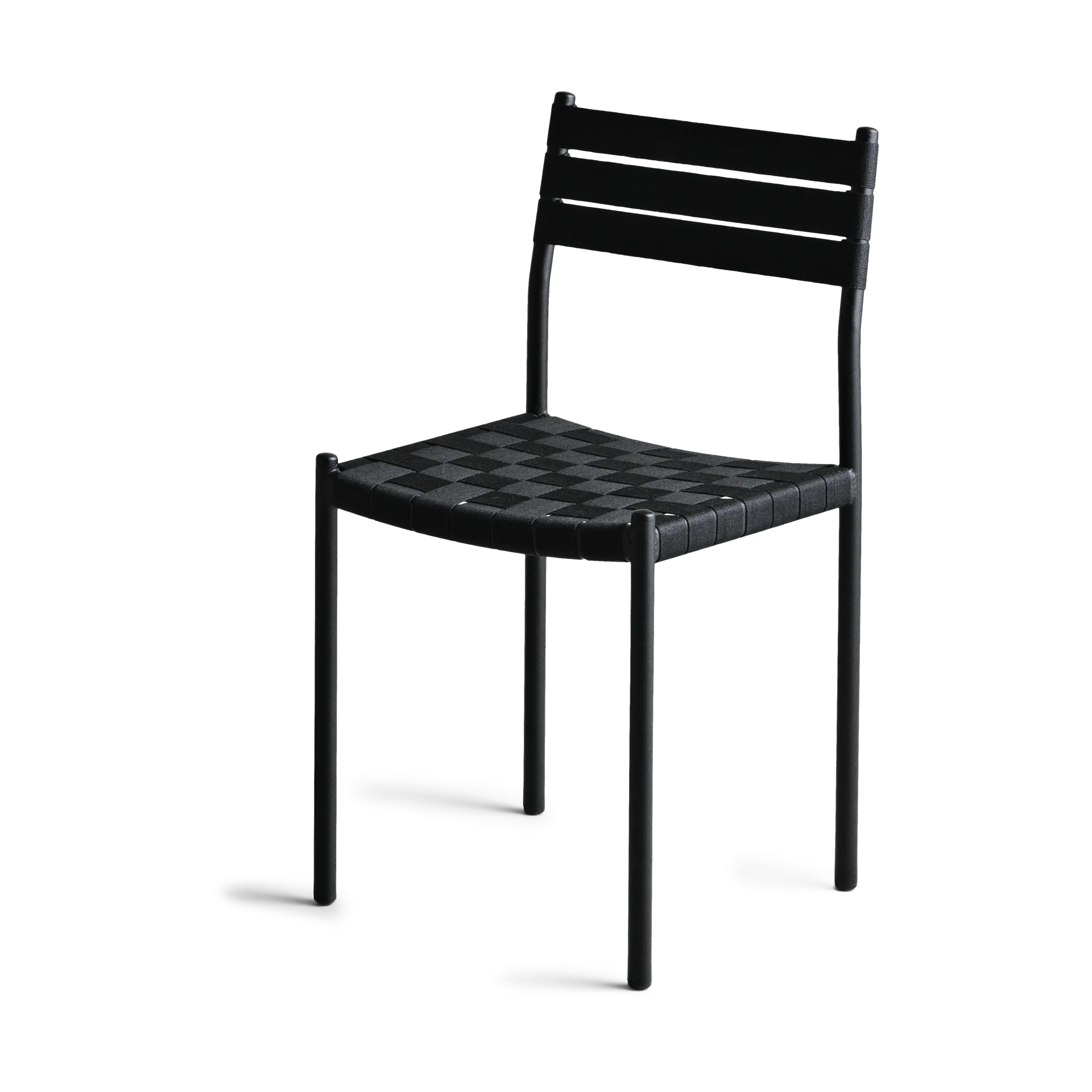 Nettan Chair black frame stol, Svart väv OX Denmarq